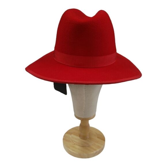 MEN'S BRUNO CAPELO MONARCH COBALT BOTTOM WIDE 3" BRIM WOOL FEDORA. MO-217. - Picture 5 of 7